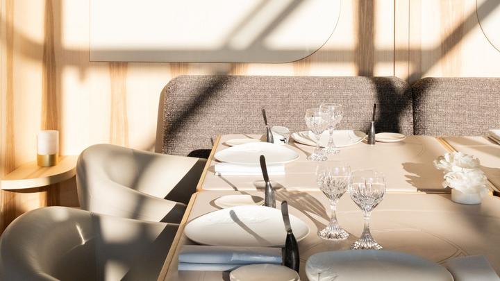 Pic au Beau-Rivage Palace restaurant table dressée