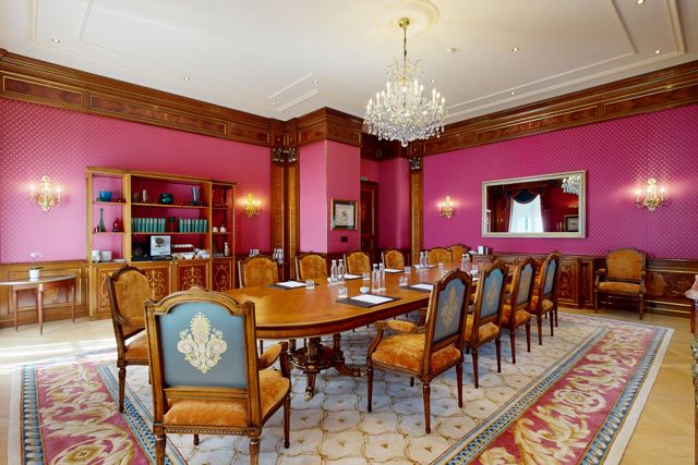 The Salon Élysée at Beau-Rivage Palace in Lausanne