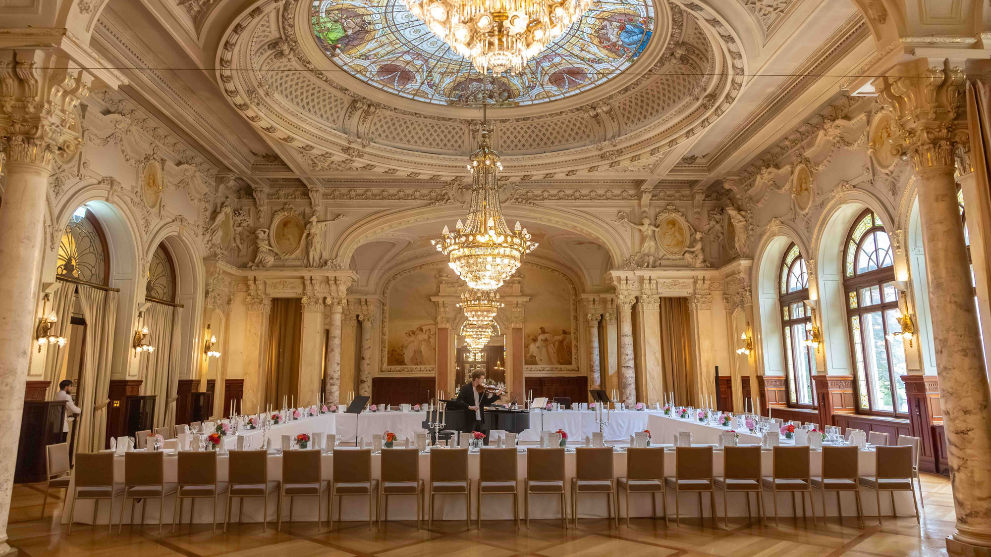 Heritage evening event at Beau-Rivage Palace in Lausanne