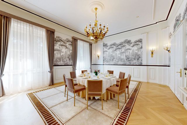 The Salon Olympique at Beau-Rivage Palace in Lausanne