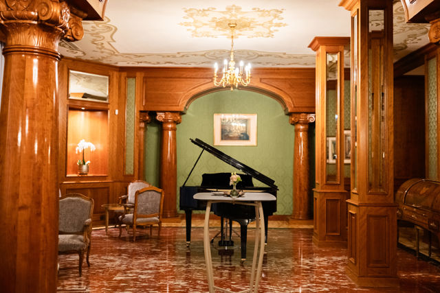 The venue open Library at Beau-Rivage Palace in Lausanne
