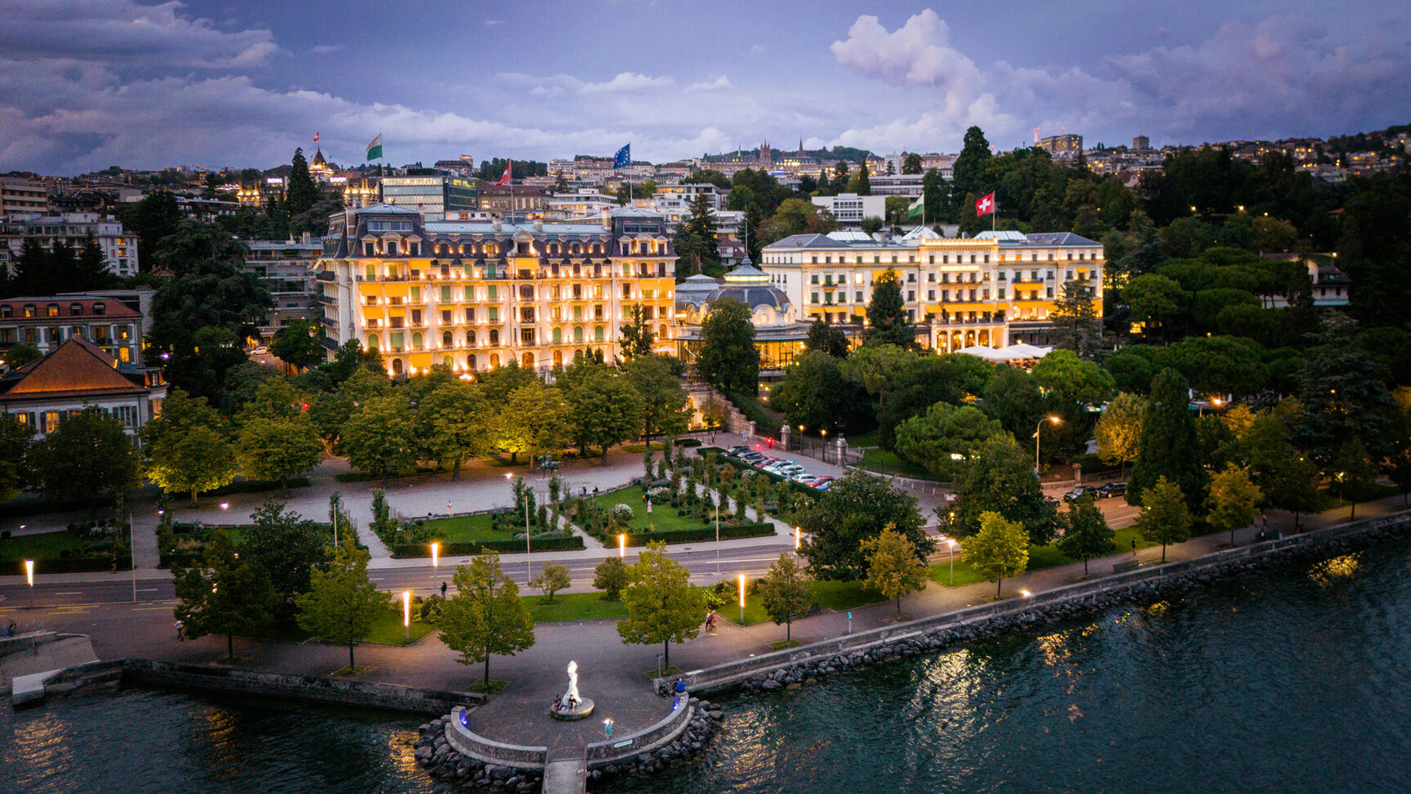 Beau Rivage Palace hotel de nuit
