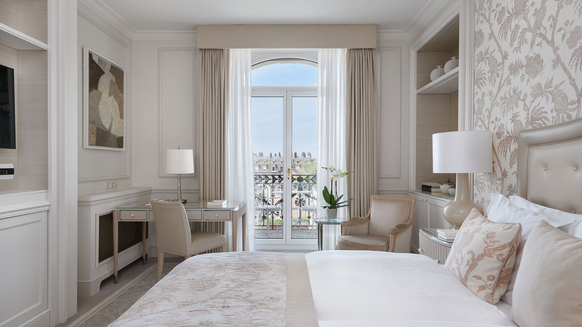 Superior Partial Lake and Alps View Room at Beau-Rivage Palace in Lausanne overlooking Ouchy