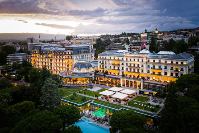 Beau Rivage Palace Hotel See Ouchy Lausanne Genfer See