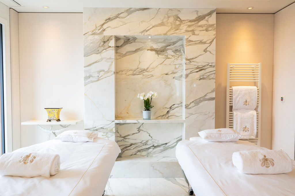 Private treatments room of the Spa Suite at Beau-Rivage Palace in Lausanne